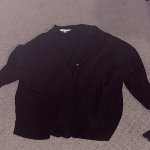 Time and Tru Black Cardigan Sweater